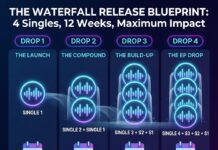 How to Map a 4-Single Waterfall Release Schedule Over 12 Weeks