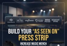 Increase Merch & Ticket Sales with an “As Seen On” Press Strip