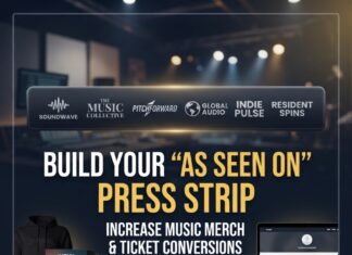 Increase Merch & Ticket Sales with an “As Seen On” Press Strip
