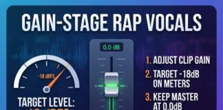 How to Gain-Stage Rap Vocals Before Mixing for Headroom