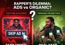 YouTube Ads vs Organic Promotion for Music Videos (Rappers Guide)