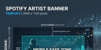 Spotify Header Banner Dimensions & Safe Zone Template (2026)